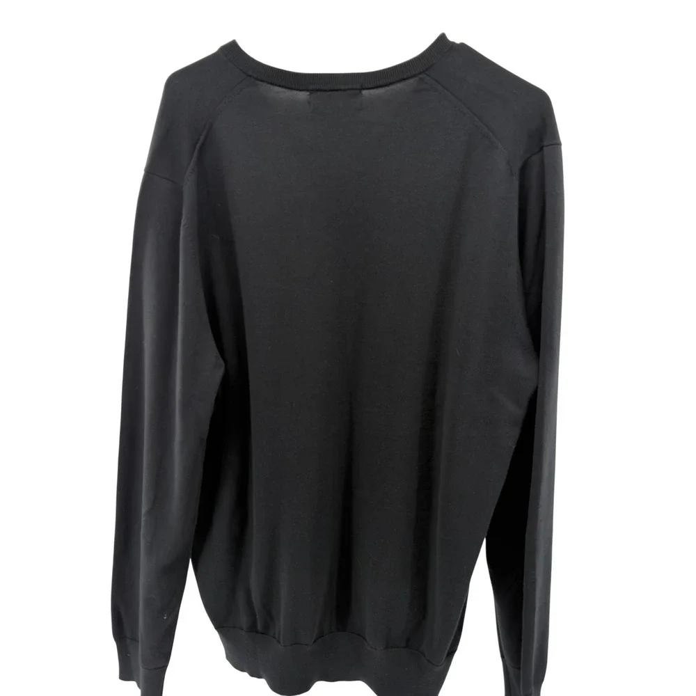 Brooks‎ Brothers Mens Supima Cotton V-Neck Sweater Black Size Large